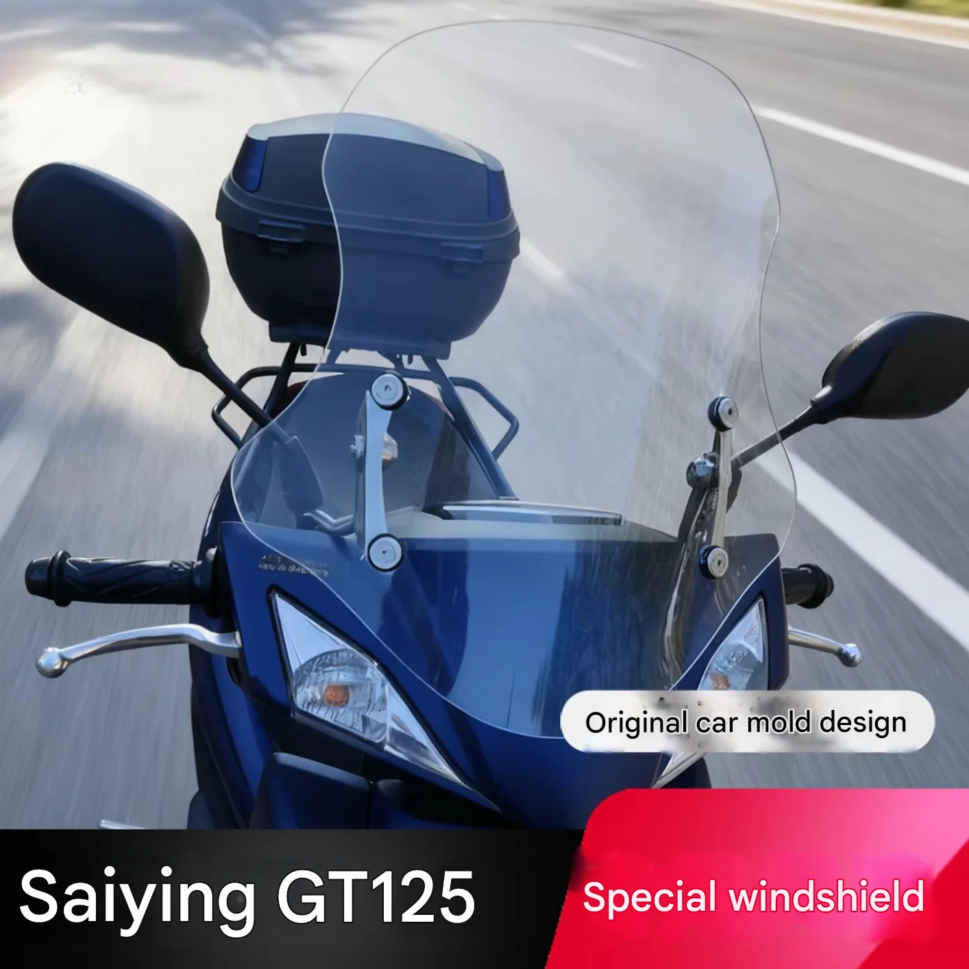 FOR YAMAHA CYGNUS GT 125 Adjustable Height Wind Deflector Lightweight Windshield Guiding Commute Accessory for Daily Riding