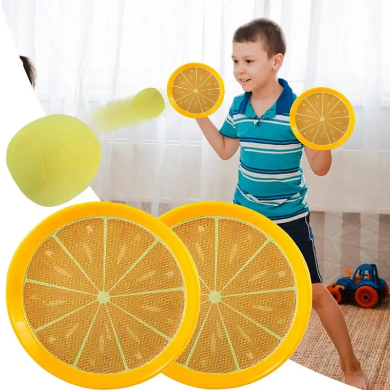 Toss Catch Ball Set Palla appiccicosa Cattura giocattolo Interazione sensoriale genitore-figlio Giocattoli da esterno Cestino pasquale Stuffer per ragazzi e ragazze