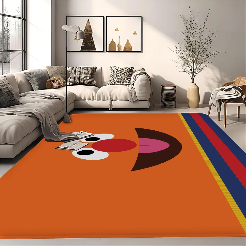 Sesame Street cartoon Printed Hallway Carpet Non-Slip Laundry Room Mat Laundry Decor Balcony Child Living Room Bedside Area Rugs