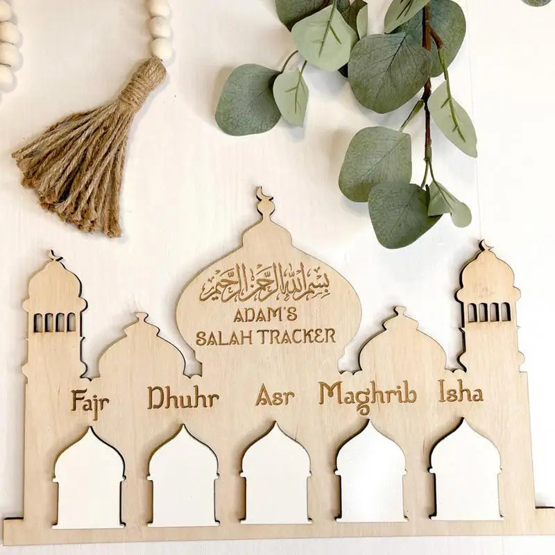 لوحة رسائل عيد الخشبية تقويم العد التنازلي للعيد ديكورات المنزل ديكور القلعة لوحة تعليق العيد لوحات تسجيل لوحة الرسائل لـ