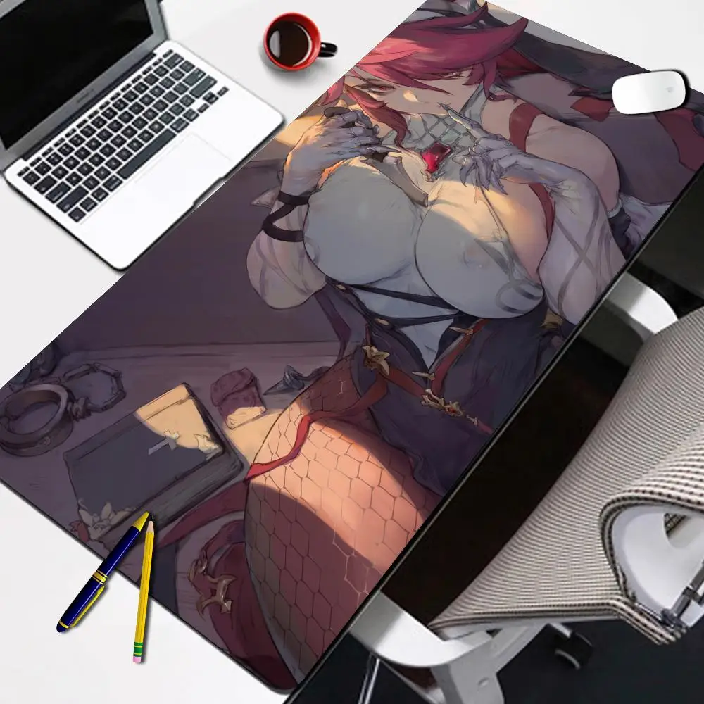 

Genshin Impact Rosaria Большой коврик для мыши Игровой коврик для мыши ПК Геймер Компьютерный коврик для мыши Большой коврик для мыши XXL Ковер Клавиатура Настольный коврик