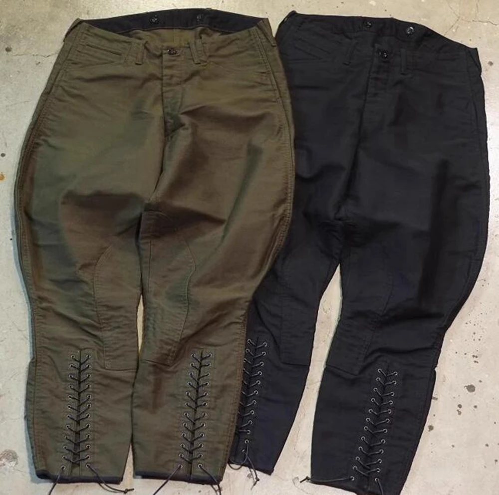 السراويل الفضفاضة الاستعمارية خمر للرجال العسكرية الفارس Castaways زي الشرير الصخرة البنطلونات