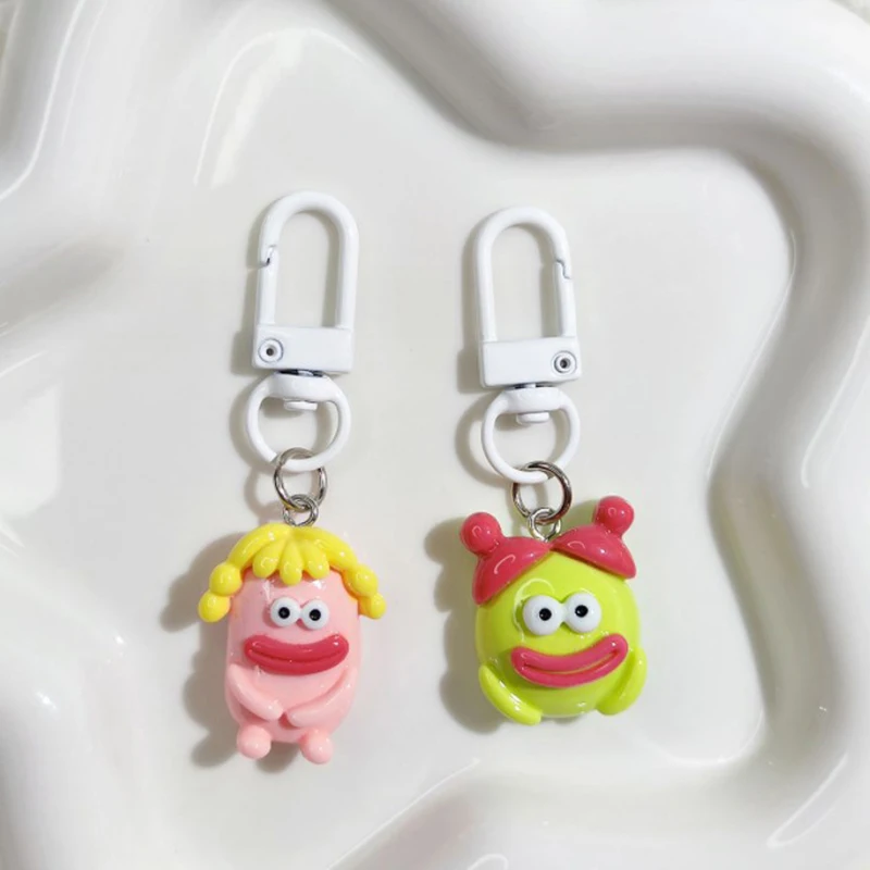 Sausage Big Mouth Monster Cartoon Doll Key Chains Funny Toy Pendant Key Ring Backpack Car Decoration Pendant