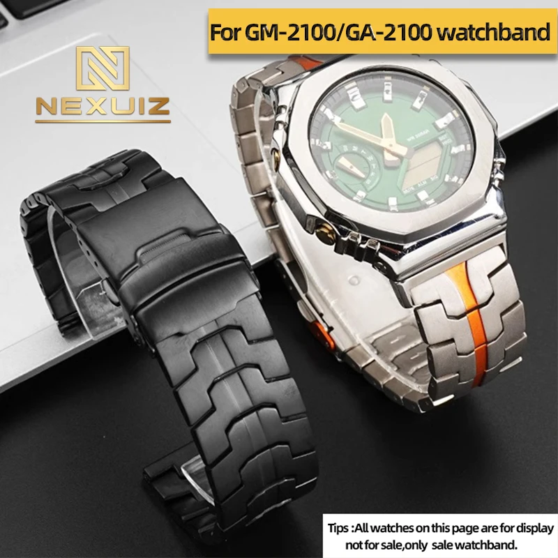

Высококачественный ремешок из титанового сплава для Casio GM-2100/GA-2100, спортивный браслет ga2100, ремешок для часов с мужской цепочкой для часов