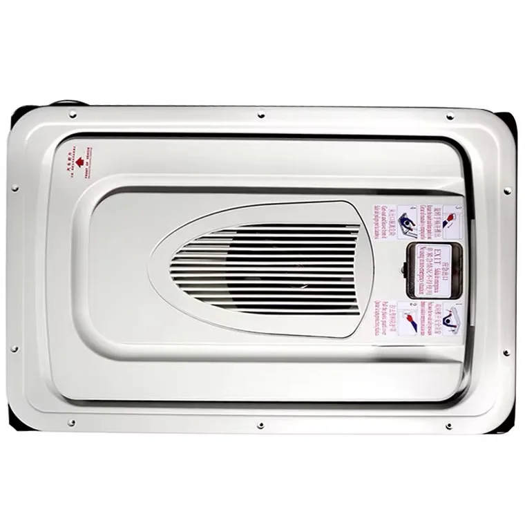 New Bus-Specific Metal Vent Window with Integrated Fan High-Efficiency Ventilation Replacement Accessory