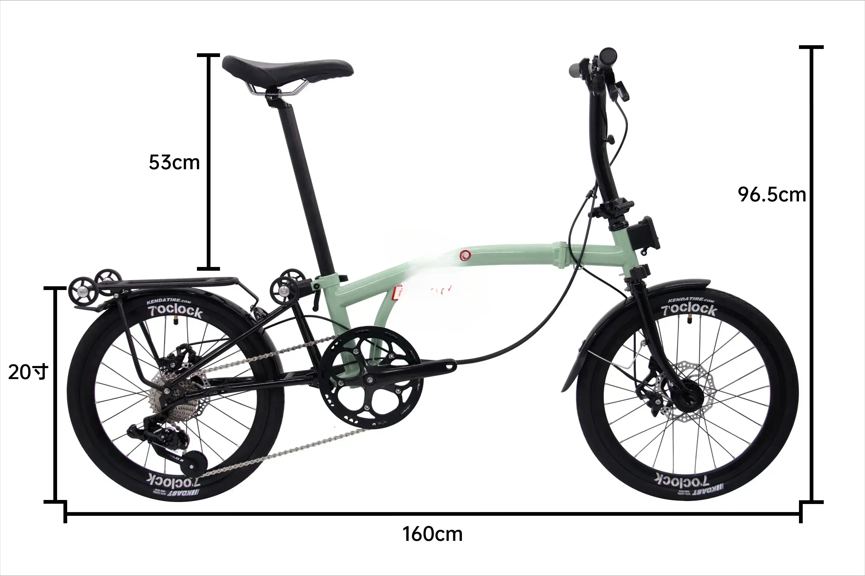 Fashion  Folding Bicycle 20inch 9speed Disc Brake Foldable High Quality Molybdenum Steel Frame T9D-20D Tri-folding Bike