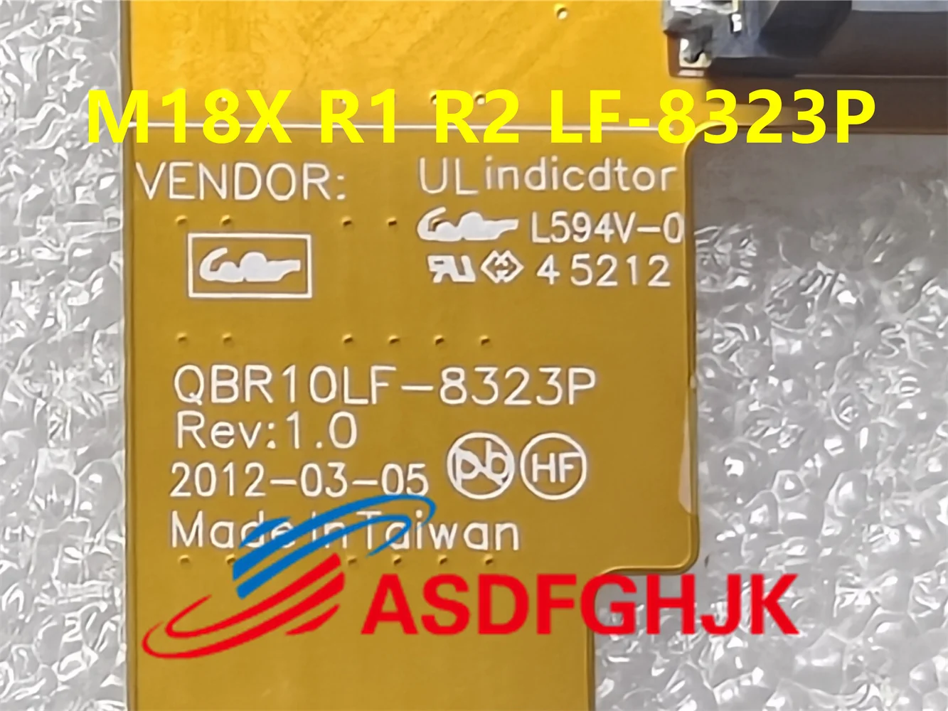 New Original For Dell Alienware M18X R1 R2 computer hard drive interface 0M9T51 QBR10 LF-8323P cable connector sata drive 3-way
