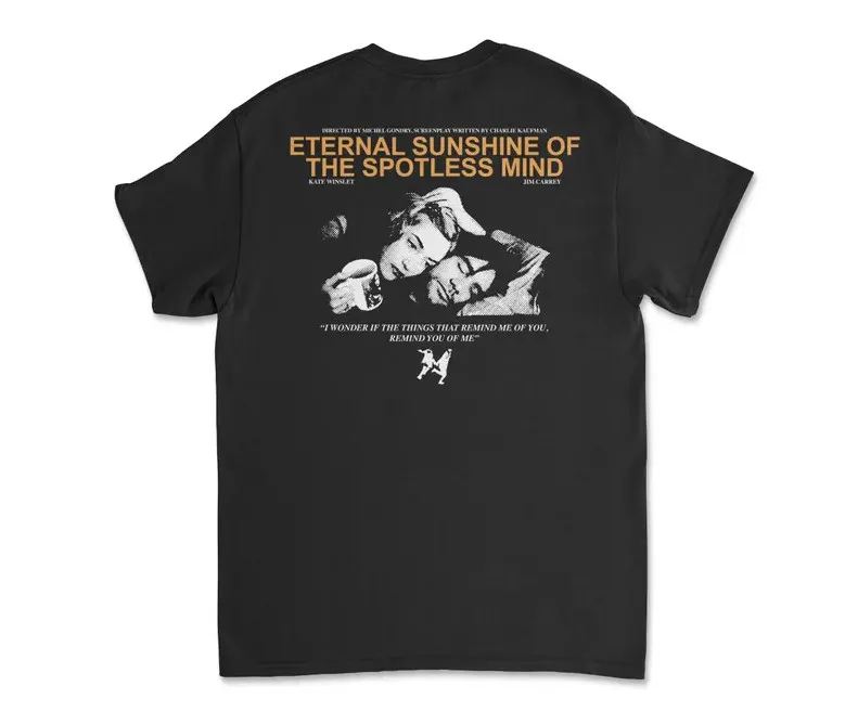 Eternal Sunshine of the Spotless Mind Charlie Kaufman Black T-Shirt Tee Shirt