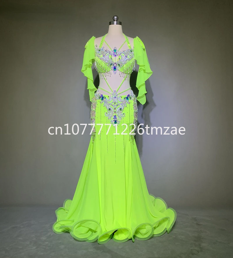 Professional Racing Suit Women Belly Dance Stage Costume High-End Custom Oriental Dance Suit