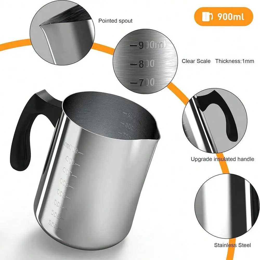 Glintmos Candle Making Starter Kit, Including Candle Make Pouring Pot, Metal Tins, DIY Candle Making Tools for Beginner