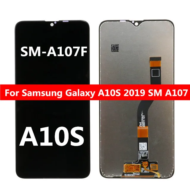 

A107 Оригинальный 6,2 для SAMSUNG Galaxy A10S 2019 SM A107F A107M DS ЖК-дисплей с цифровым преобразователем сенсорного экрана в сборе с или без рамки