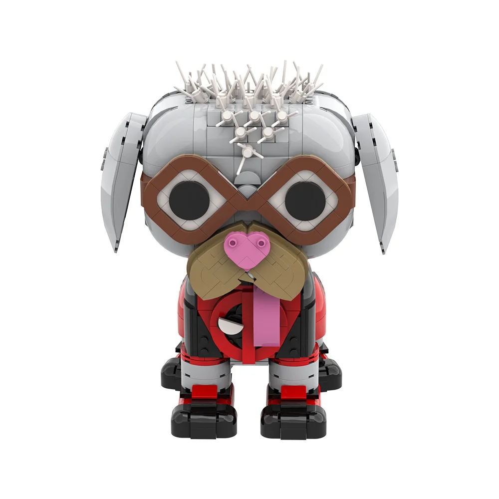 MOC Death God perro Brickheadzs bloques de construcción modelo personaje del juego personaje de acción ladrillos DIY ensamblados para regalo de niños