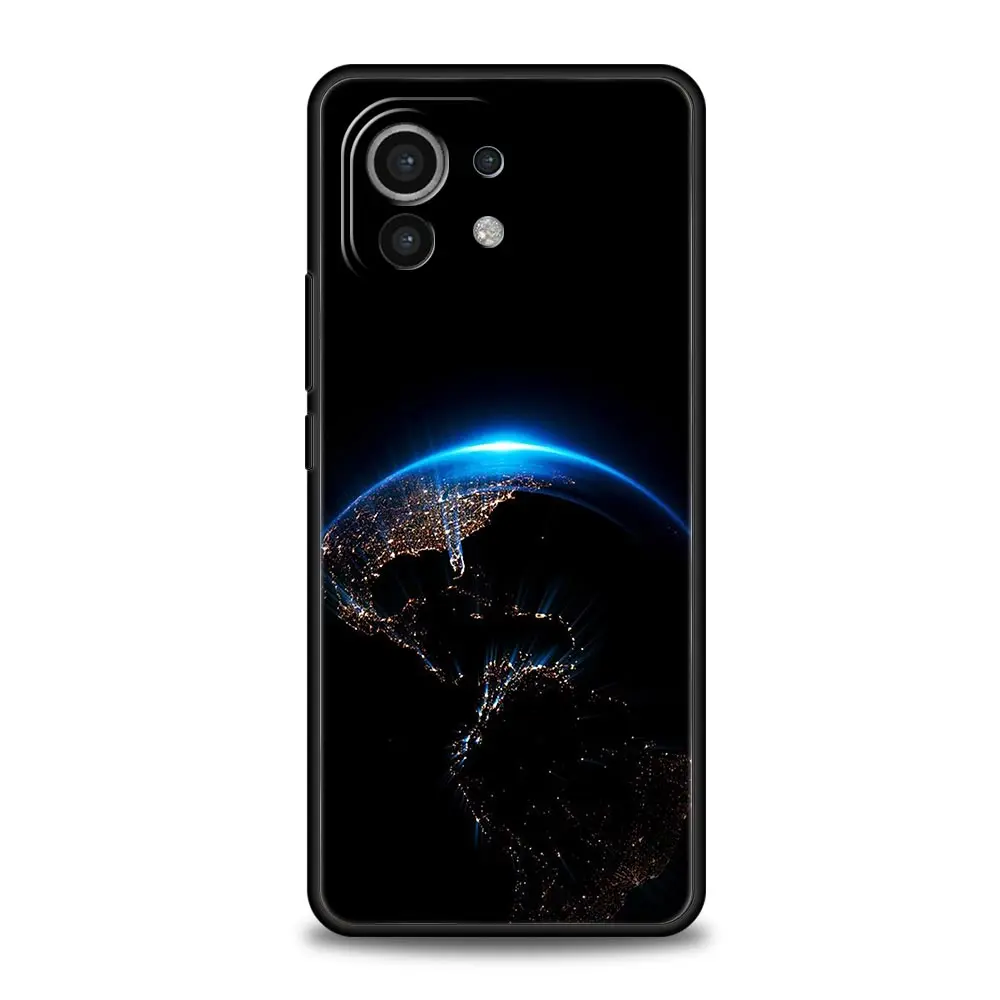 Phone Case For Xiaomi Mi 15 14 13 12 11 Lite 14T 13T 12T 11T Pro Poco X6 X5 M3 X3 Pro F5 F4 Cover Earth Stars Space
