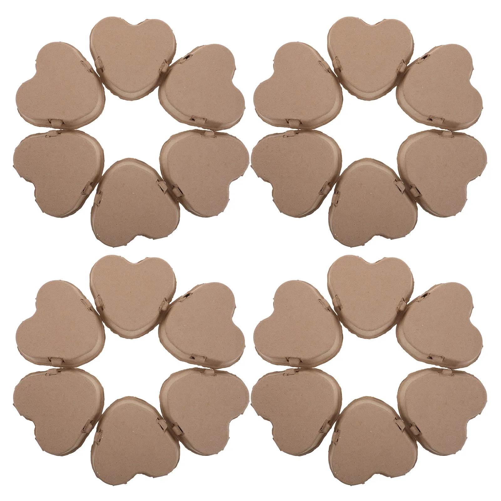 

30Pcs Decorative Heart Shaped Egg Cartons Sustainable Pulp Material for Wedding DIY Home Decor Egg Carton Decorative Eggs Carton