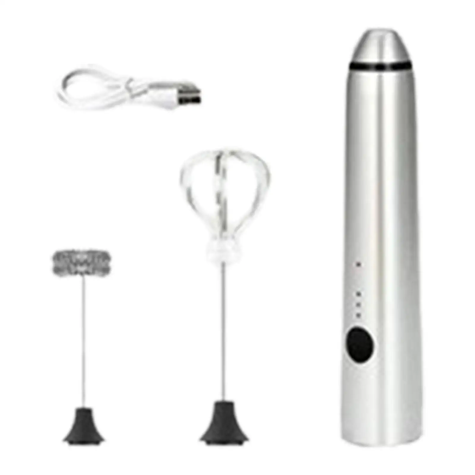 

Handheld Mixer Coffee Stirrer Stainless Steel 3 Speeds Powerful Electric Handheld Coffee Frother Whisk Beater for Coffee