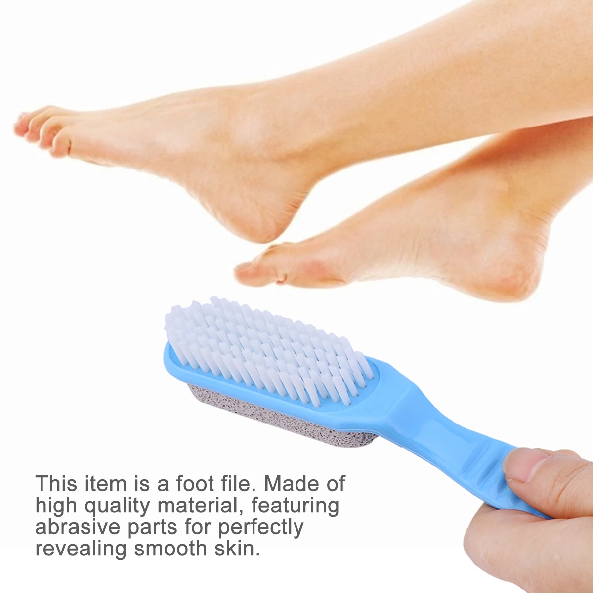 

4PCS Foot File Pedicure Tool Double sided Pumice Board Plastic Grinder Comfortable H Remove Callus Rough Skin Care