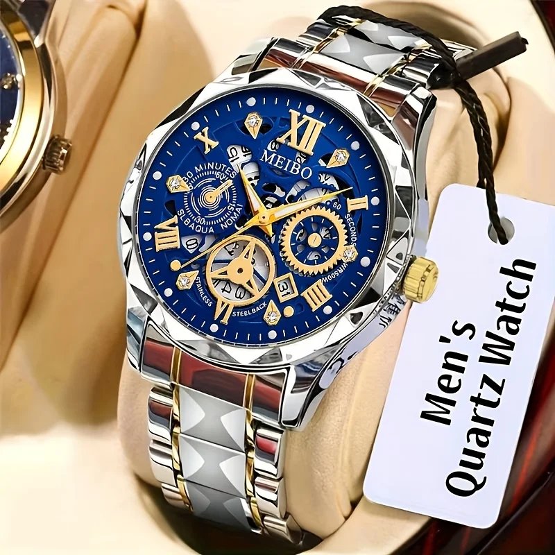 1Pcs Capable Commute Men's Wrist Watch, Wonderful Gift For Father's Day, Christmas, Birthday Party, Easter, New Year's Day