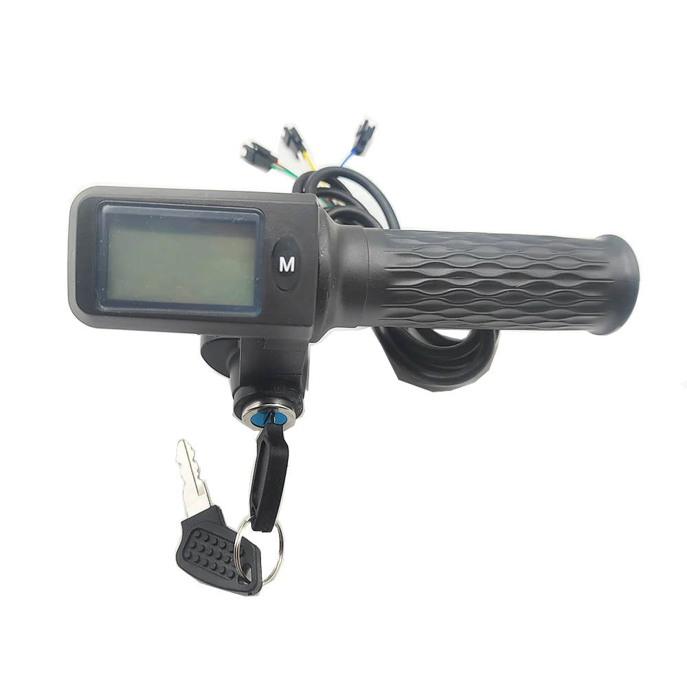 24V 36V 48V 60V 72V Electric Bike Scooter Throttle LCD Display Show Speed and Mileage and Battery Power