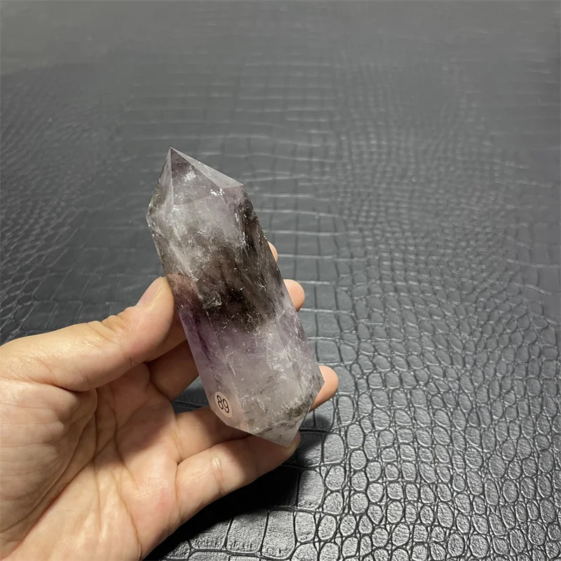 241g Rainbow Natural Amethyst Double Terminated Crystal Points Spiritual Quartz Crystal Towers