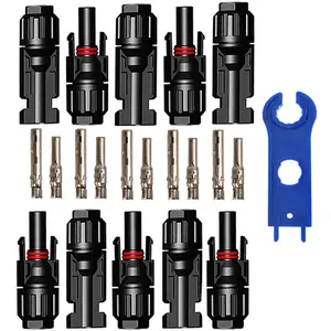 5 Pasang / Lot Konektor Surya dengan Kunci Pas 2 Buah Konektor Panel Surya Tahan Air Konektor PV Surya untuk Kabel Surya 8 mangkuk banana split penjualan terbaik - №