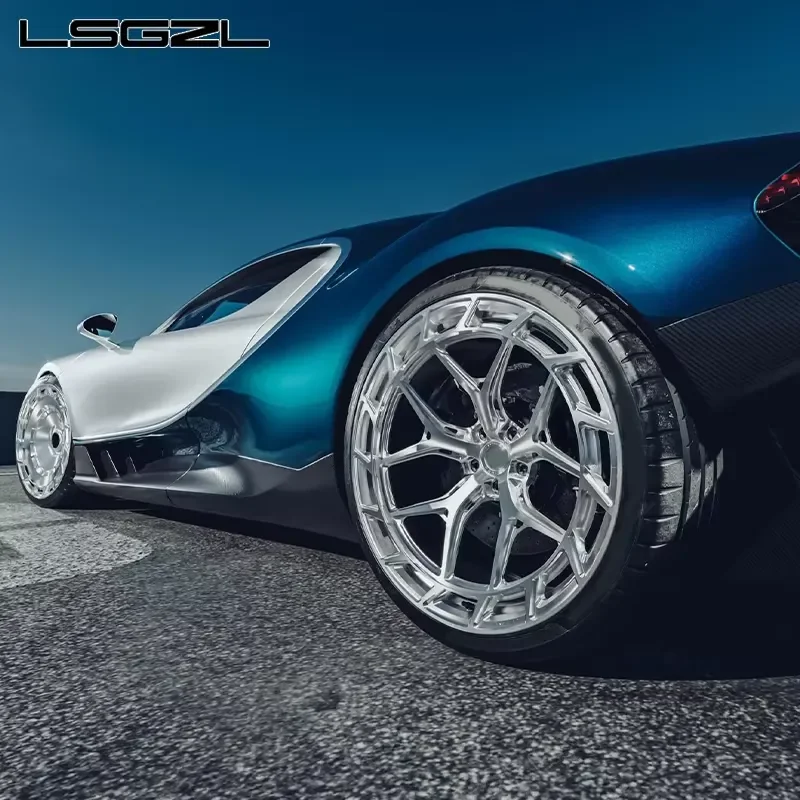 i LSGZL Custom Forged Wheel Polished 18 19 20 21 22 Inch Wheel Multi Spokes 5x114.3 5x112 5x120 5x130 for Rs6