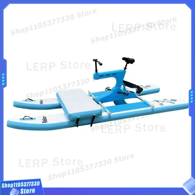 New Trendy Inflatable Floating One Seated Sea Cycle Water Bike for Sale