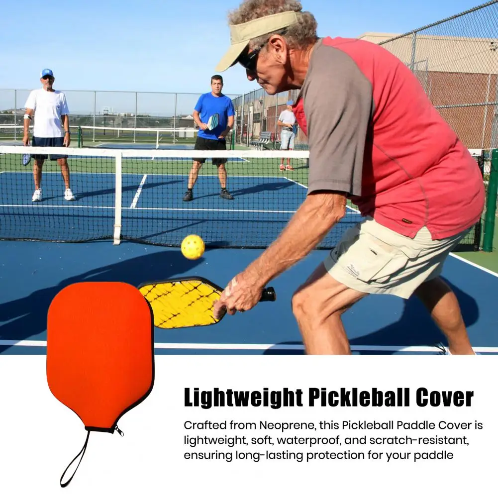 Pickleball Paddle Cover Universal Neoprene Paddle Cover Pickleball Racket Sleeve Paddle Storage Bag Waterproof Scratch-Resistant