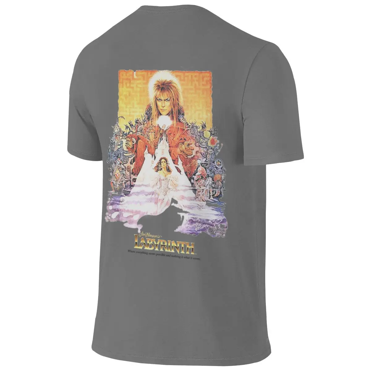 Labyrinth Street Reversible T-shirt Artistic And Minimalist Three-Dimensional Printing Tees