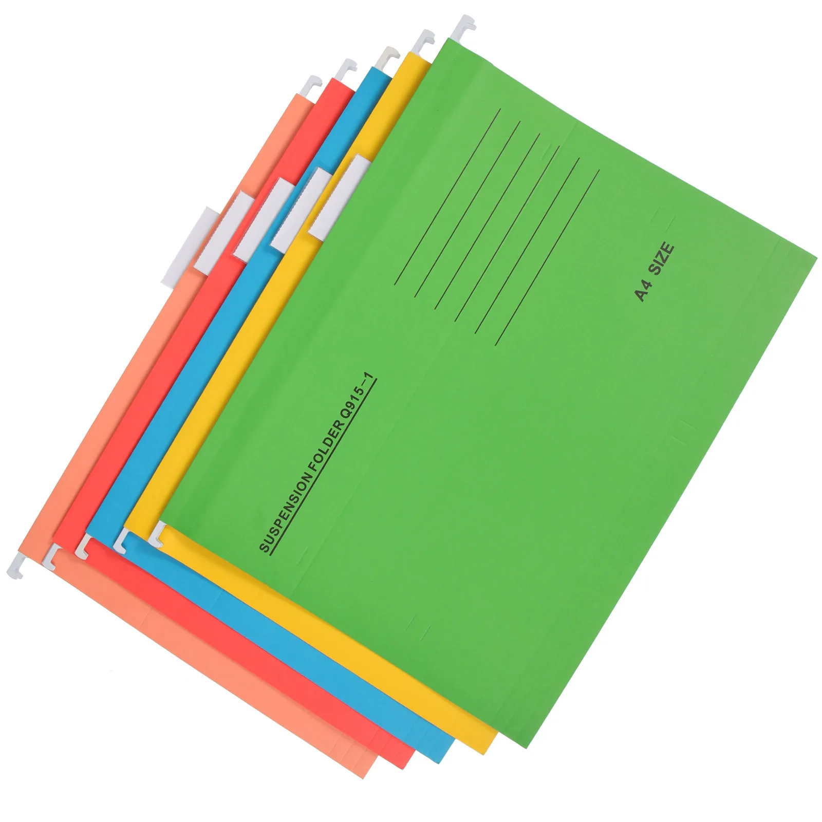 

5Pcs Colorful Hanging File Folder Portable Office Organizer Receipts Bills Coupon Storage Multi-Tier File Folder