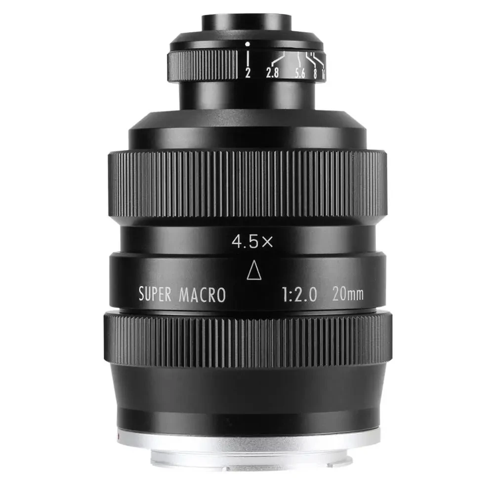 Zhongyi 20mm F2 4.5X Macro Full Frame Camera Lens For Canon EF/EF-M Nikon F Sony E Pentax K Olympus M4/3 Fuji X Sony A/E