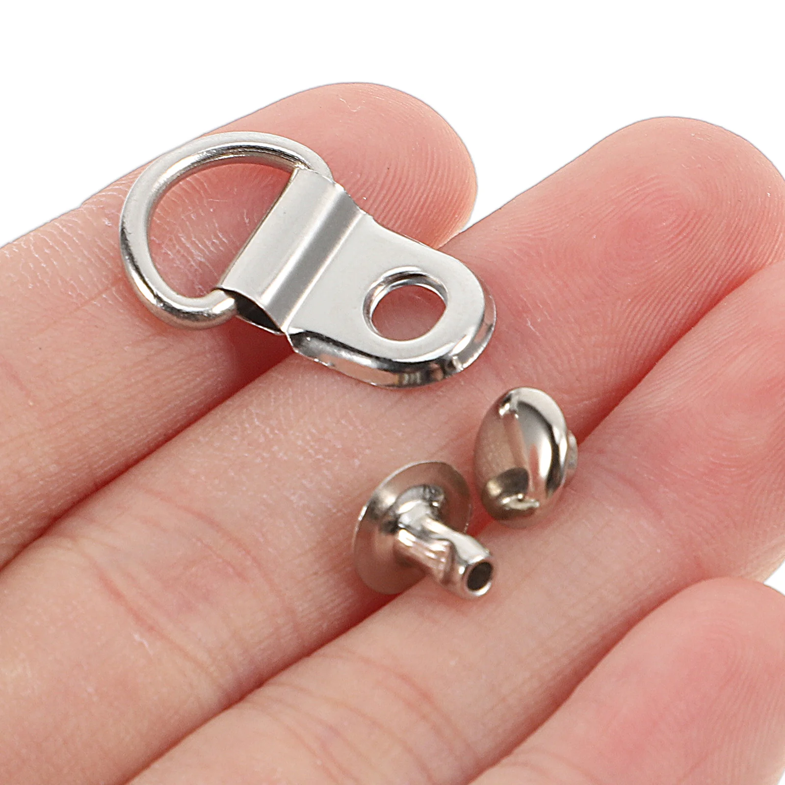 เครื่องมือทำกระดุม DIY กระดุมรองเท้าทนทาน กระเป๋าถือสแตนเลสแบบถอดได้แบบใช้ซ้ำได้