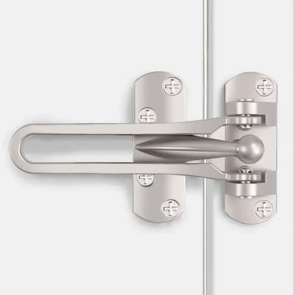 Home Anti-theft Door Buckle Bedroom Kids Room Door Bar Lock Stainless Safety Chain Hotel Anti-lock Buckle Insurance Door Bolt view 2