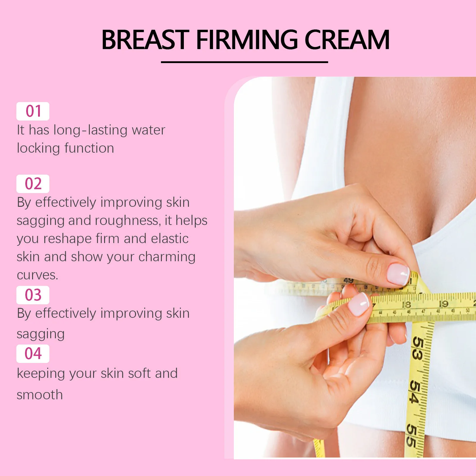 Breast Enlargement Massage Cream Increase Breast Elasticity Improve Sagging Moisturizing Tighten Chest Firming Butt Plump Cream