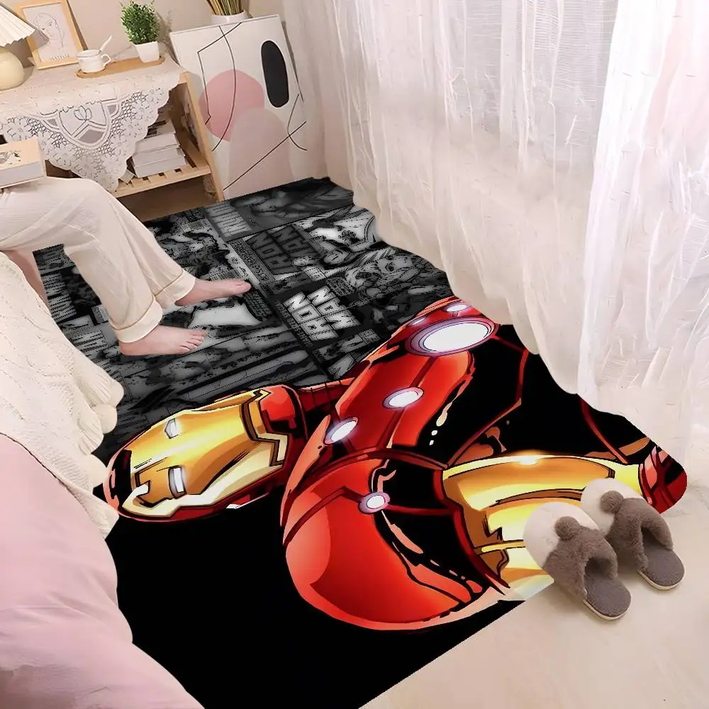 Cool I-Iron Man Floor Mat Cheaper Anti-slip Modern Living Room Balcony Printed Bedside Mats