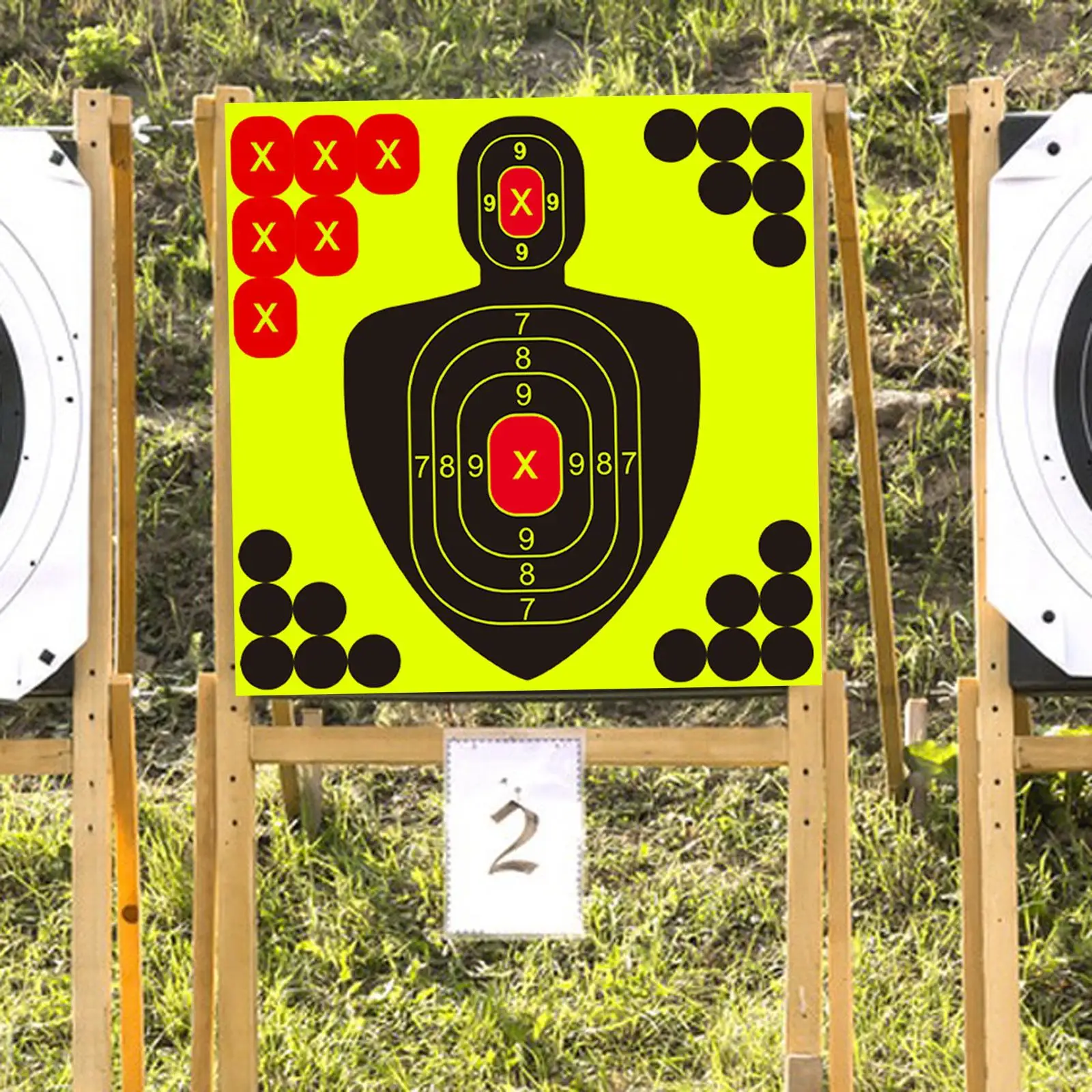 

10Pcs targets, Target Stickers Reactive 20cm Paper Targets Target Accessories for Practice Outdoor Indoor Garden Range