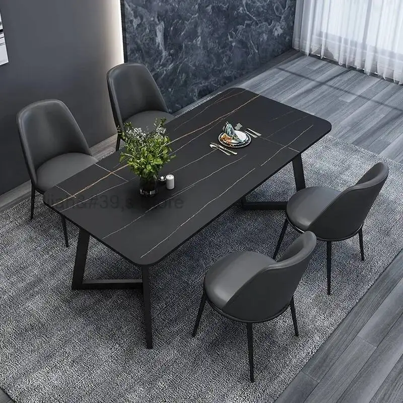 Mesas De comedor para sala De estar Central, juego De sillas De cocina, Mesas De comedor, losas De roca, Mesas De café De Jantar, muebles De biblioteca WW50DT