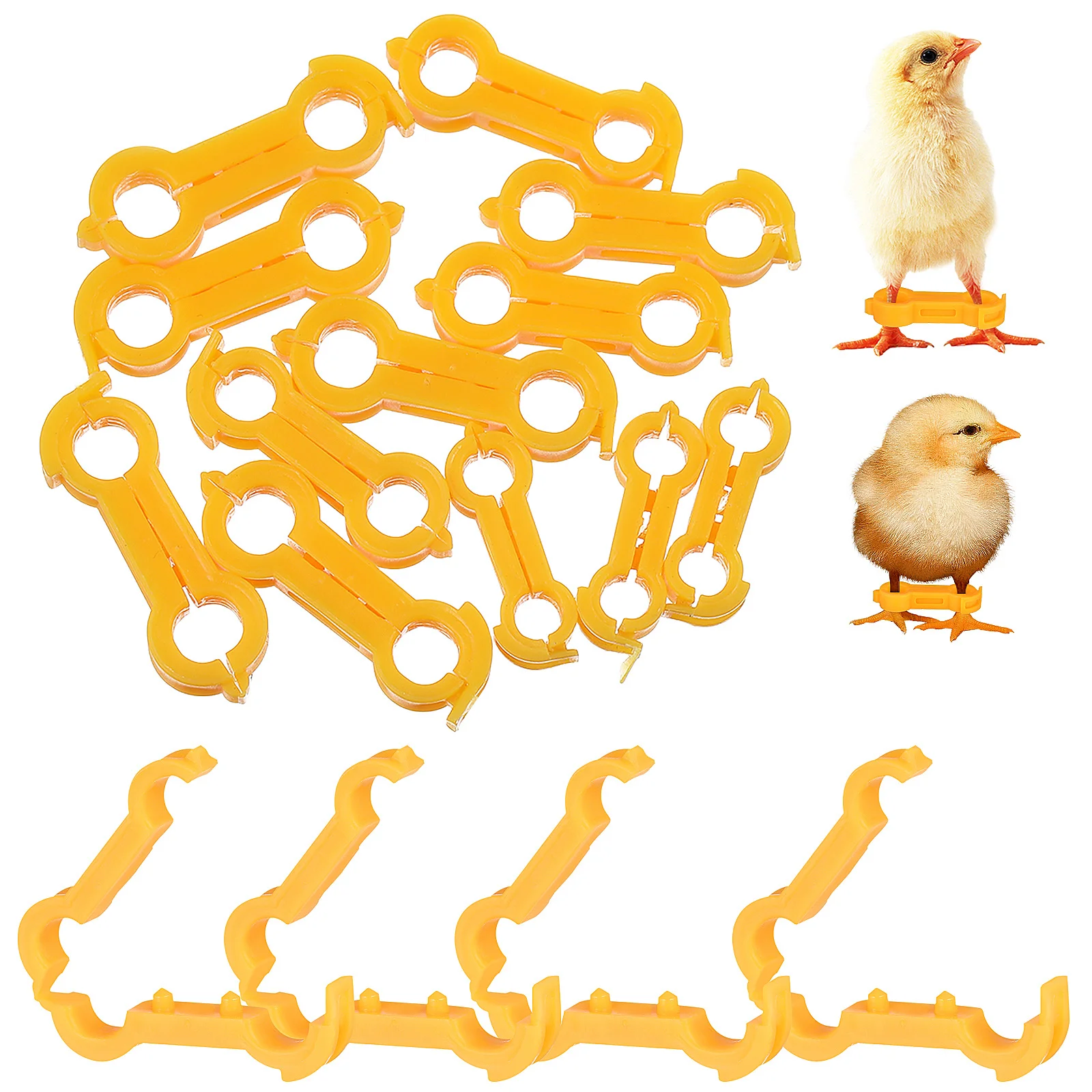 

12pcs Chick Splay Corrector Bird Leg Alignment Brace For Chickens Pigeons Parrots Splayed Leg Correction Tool