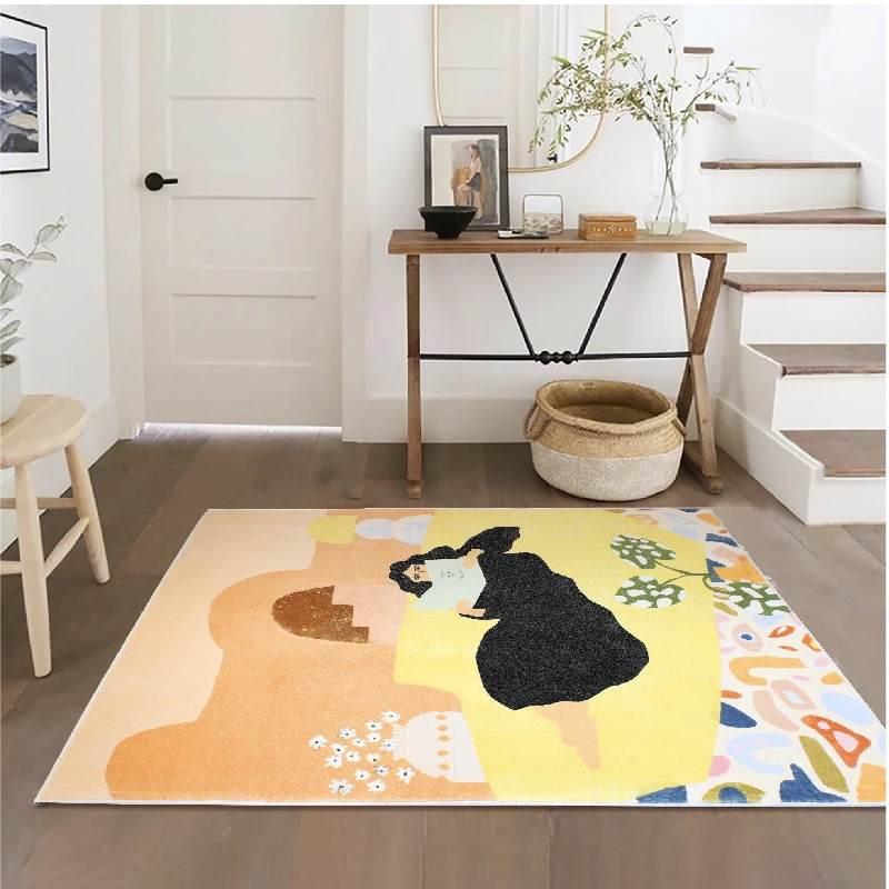 Fluffy Soft Baby Crawling Mat Nordic Style Bedroom Decor Non-slip Carpet Home Plush Children Rug Cartoon Carpets for Living Room