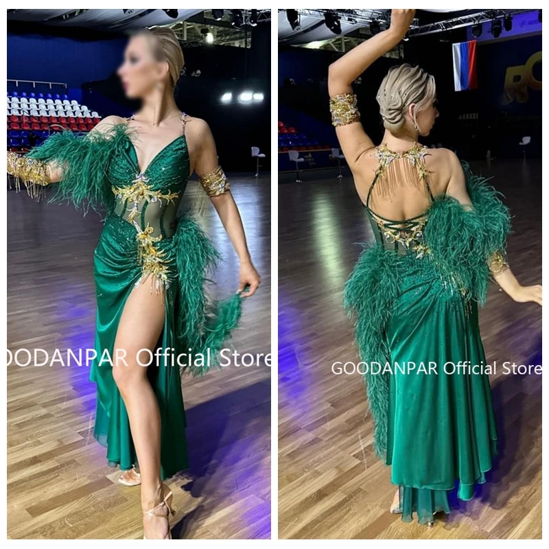 

GOODANPAR Smooth ballroom dance dress Standard Ballroom Dance Dress for Competition Waltz Dress For Dancing Clothes Dance Wear