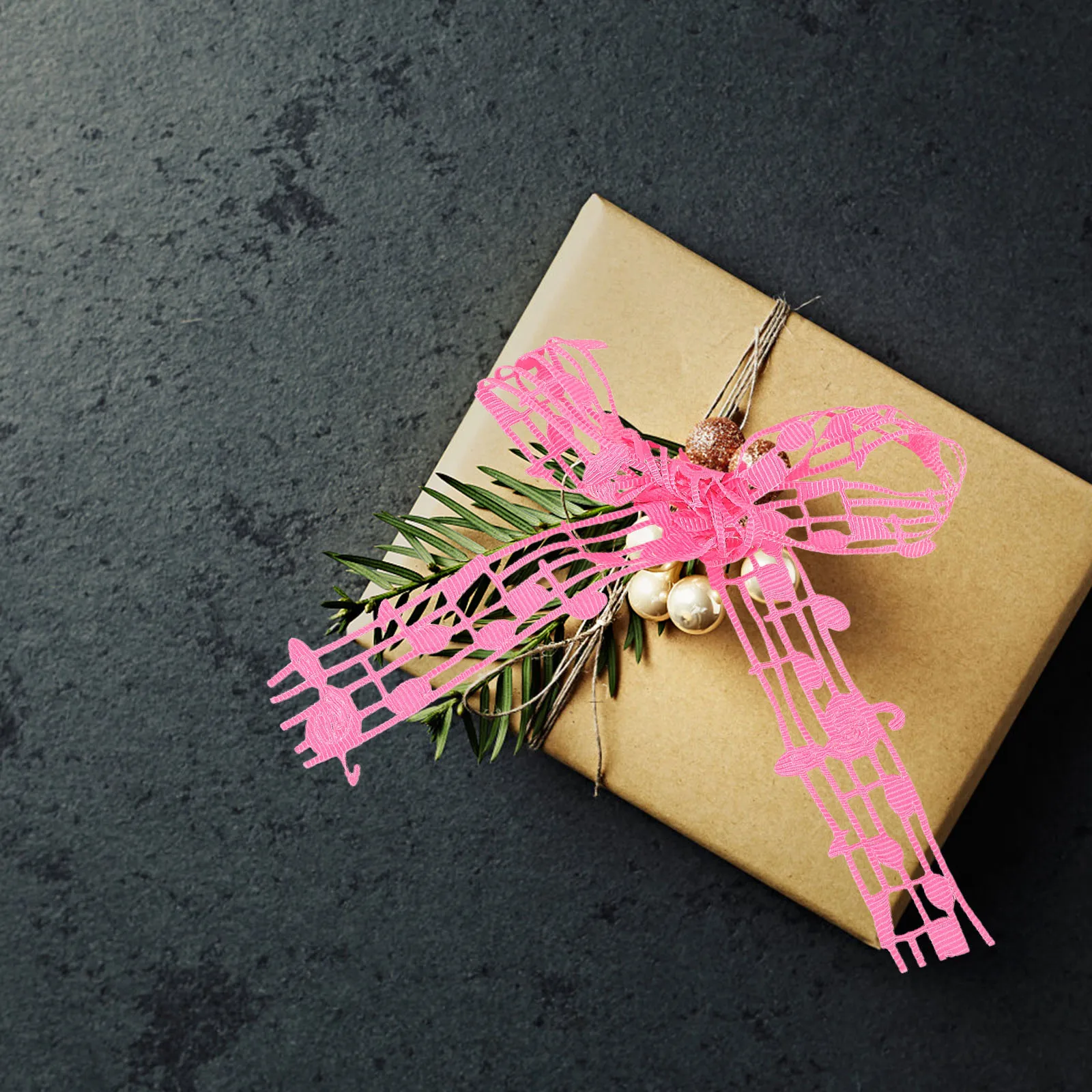 

10 Yards Musical Note Ribbon for Gift Wrapping Present Decoration Durable Cloth Material Cakes Bouquet Packaging