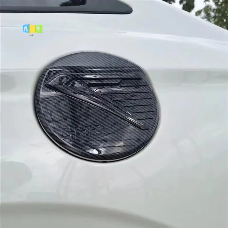 

A04E-For Toyota Yaris Ativ/Vios 2023 2024 Car Fuel Tank Cover Oil Cap Anti-Scratch Panel Trim Accessories ABS Carbon Fiber