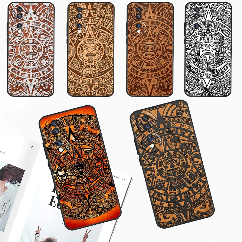 Mayan Calendar Wood Pattern For Honor Magic 6 Pro 5 Lite 50 70 90 Case For Honor X8a X9a X7 X8 X9 X6a X7a X8b X9b Cover