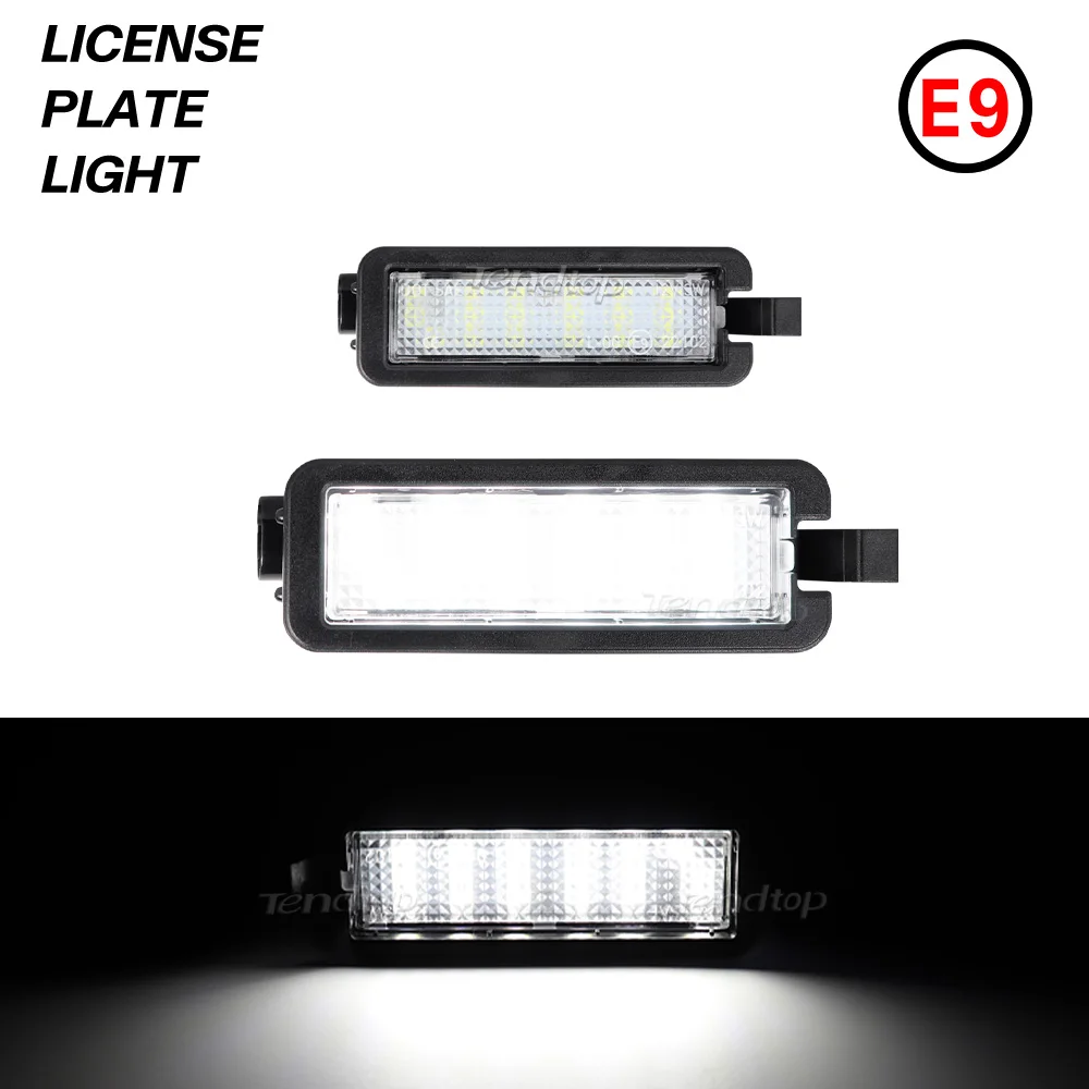 1pcs No Error LED White Light License Plate Lights Lamp for 2015-2023 Dodge Charger Challenger Chrysler 300 for Jeep Compass