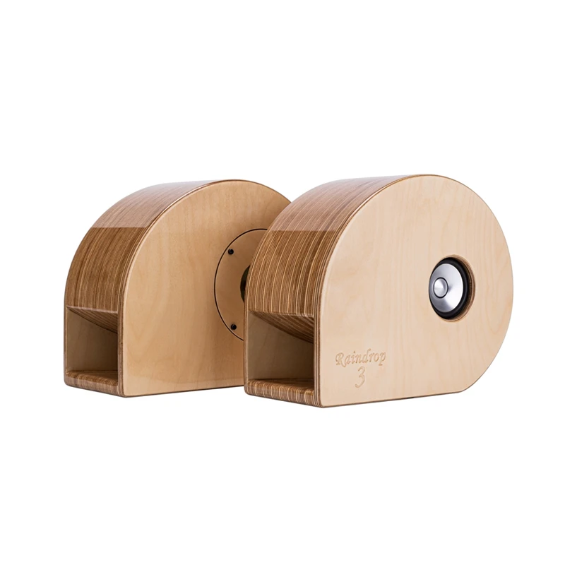 

LS-20 3 Inch Metal Full Range | Warm Sound And Deep Woofer | Raindrop-3 Passive Desk Speaker/ 1Pair