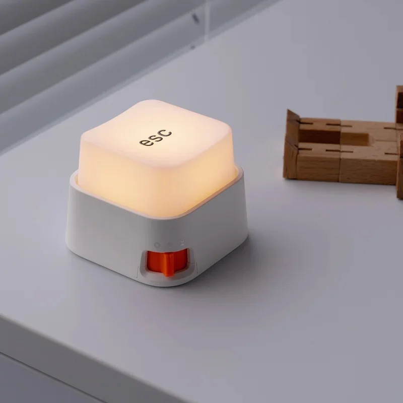 Stress Relief Mini Key Night Lamp, Anxiety Reducer Fidget Toy, Portable Sleeping Bedside Light for Bedroom JJ4571