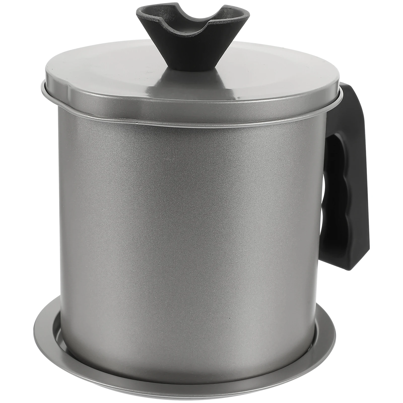 

1Pc High Quality 304 Stainless Steel Oil Filter Pot Grease Container With Removable Strainer And Lid For Practical Kitchen Use