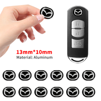 5/10/20pcs 13mm Remote Key Emblem Logo Sticker For Mazda 2 3 6 ATENZA 3 BK BL 5 CR CW 6 II GH CX-7 ER MX-5 NC Auto Accessories