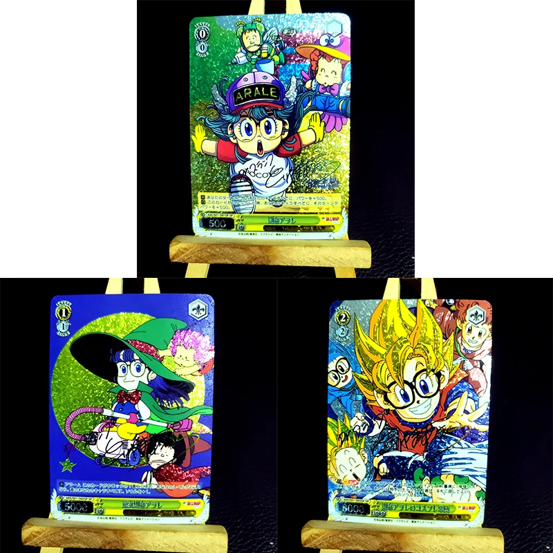 3Pcs/set Anime Characters Al Are DIY Homemade Bronzing Cool Game Toys Collection Flash Card Christmas Birthday Gift