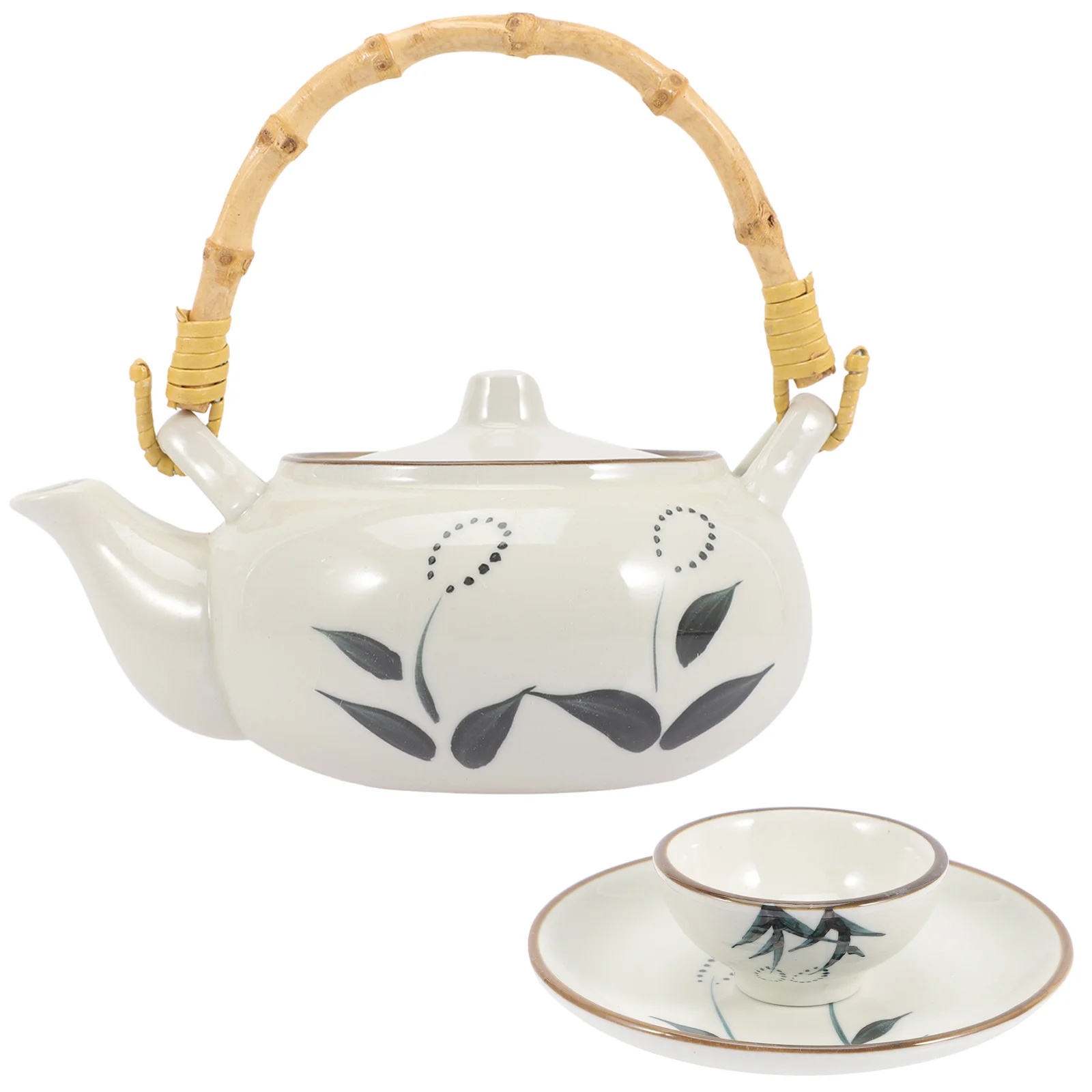 

1Set Japenese Ceramic Teapot Creative Design Comfortable Hold Elegant Taste Tea Shop Restaurant Serving Pot Home Teapot