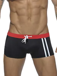 Men's flat angle quick drying swimming competition swimming trunks